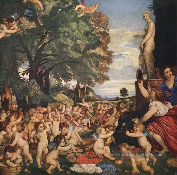 Culte de Venus Tiziano Titian Peinture à l'huile